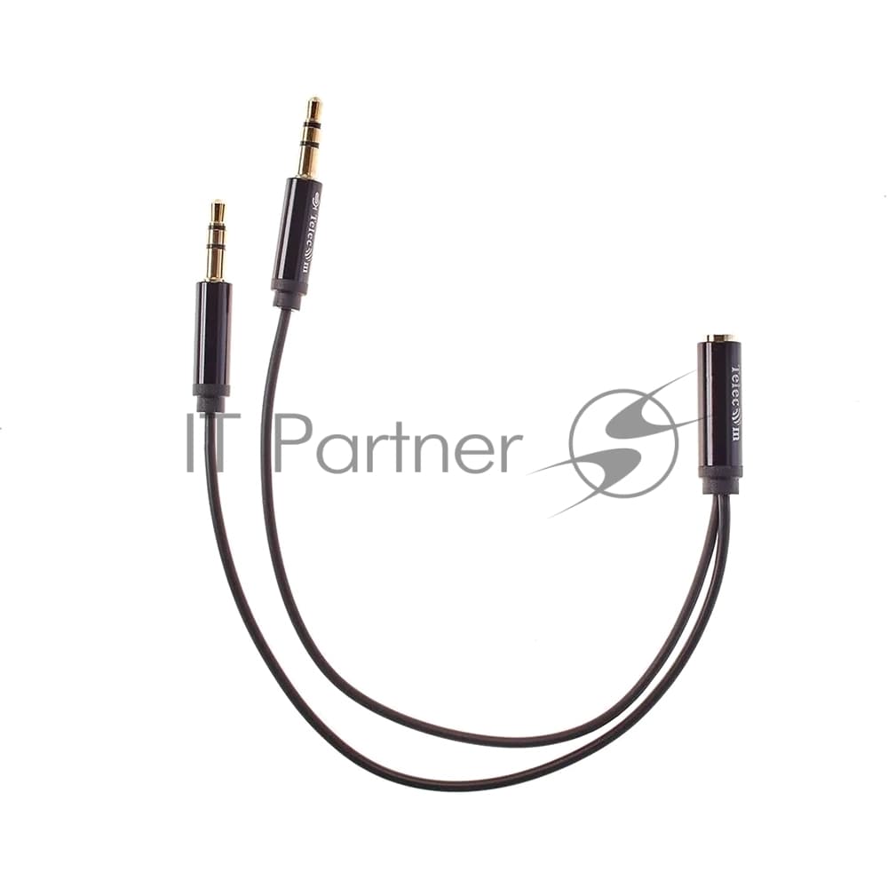 Кабель-адаптер/ Кабель-адаптер 2*3.5ST(M)/3.5 ST(F), 0.2м, Telecom PRO <TAV205M-0.2M>