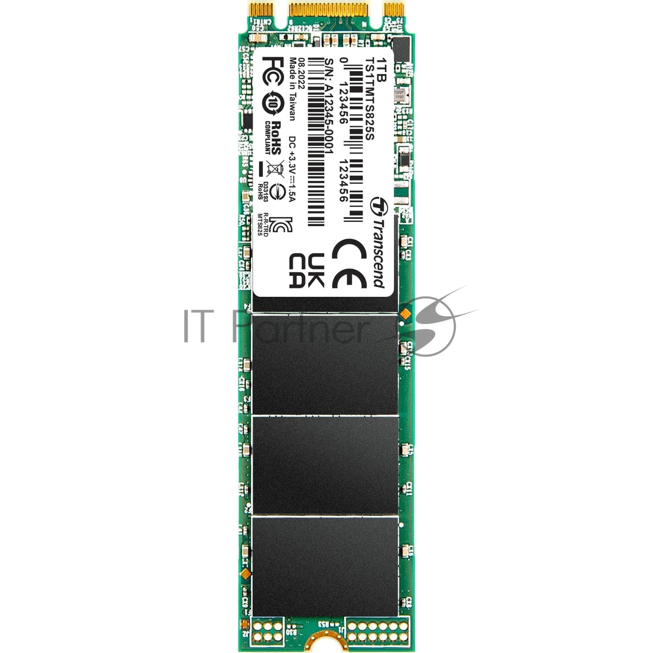 Накопитель SSD Transcend SATA-III 1TB TS1TMTS825S 825S M.2 2280 0.3 DWPD