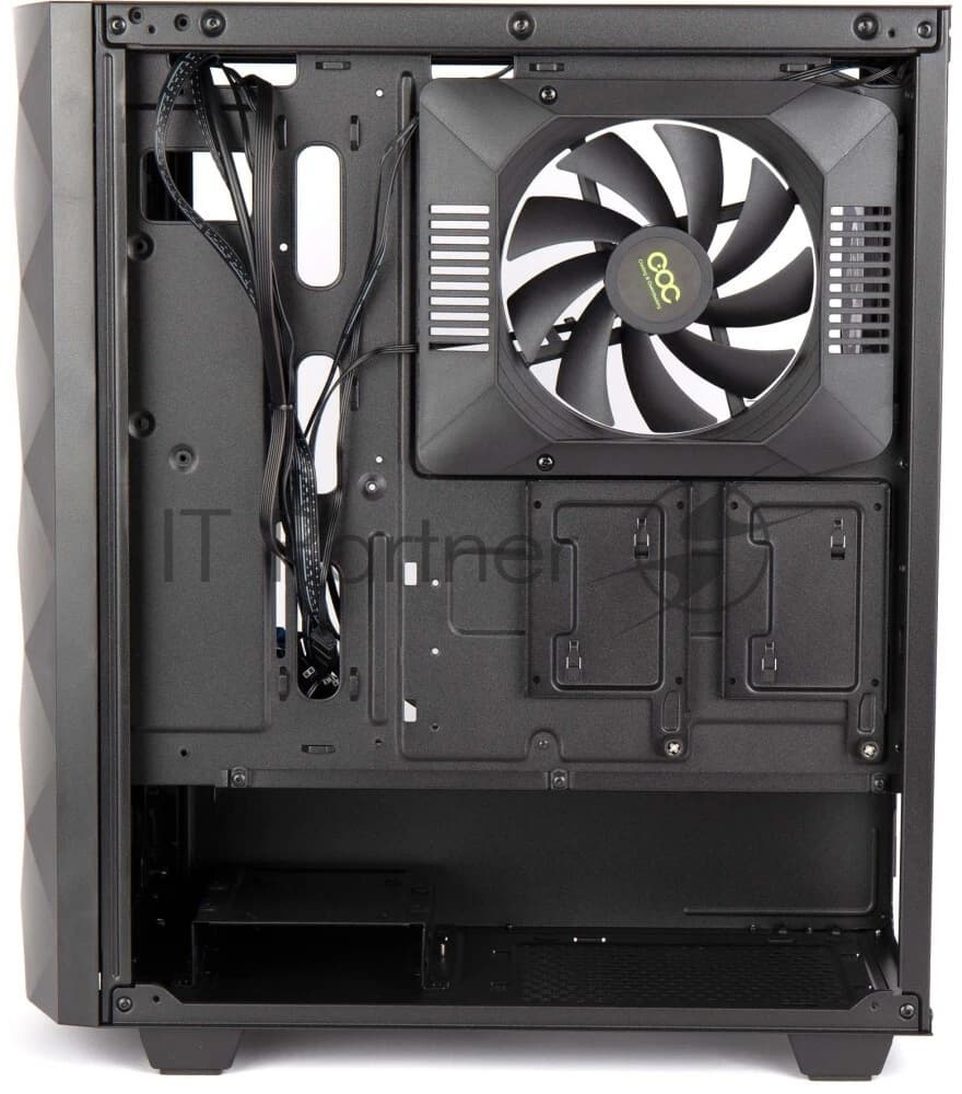 Компьютерный корпус Hiper DCB черный без БП ATX 1x120mm 1x140mm 1xUSB2.0 1xUSB3.0 audio bott PSU