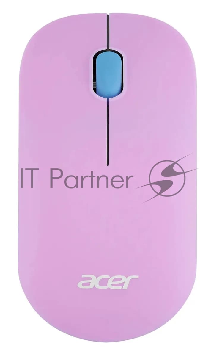 Мышь беспроводная Acer OMR200 фиолетовый, 1200 dpi, радиоканал, USB, кнопки - 3