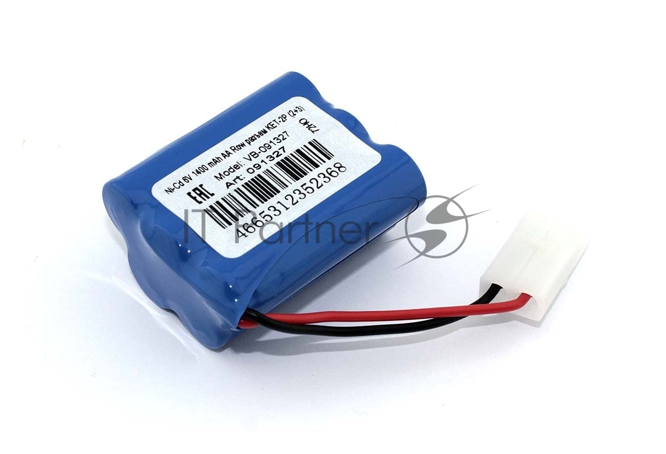 Портативный аккумулятор Ni-Cd 6V 1400 mAh AA Row разъем KET-2P (2+3)