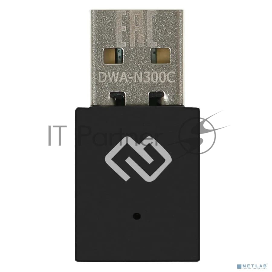 Сетевой адаптер WiFi Digma DWA-N300C N300 USB 2.0 (ант.внутр.) 1ант. (упак.:1шт)