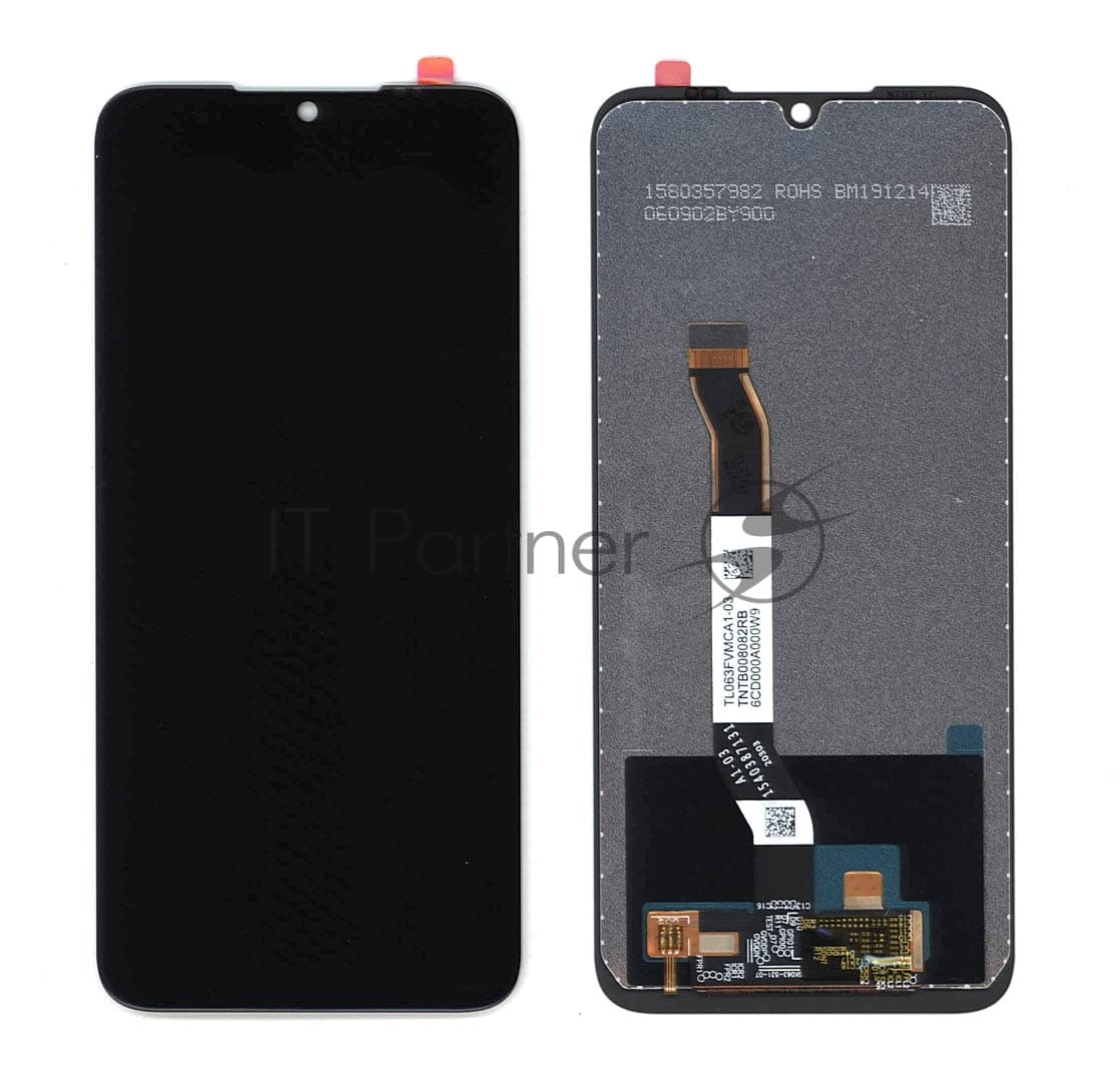 Дисплей для Xiaomi Redmi Note 8T в сборе с тачскрином (orig lcd) черный