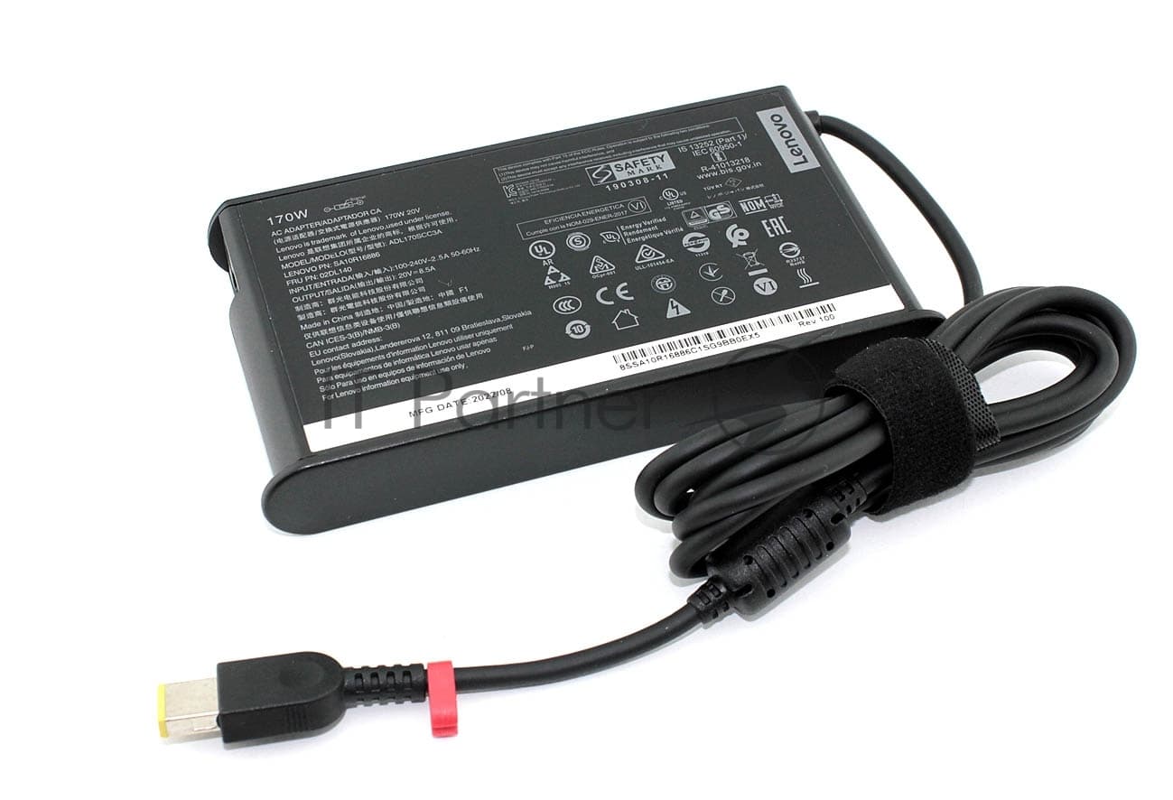 Блок питания (сетевой адаптер) для ноутбуков Lenovo 20V 8.5A 170W USB
