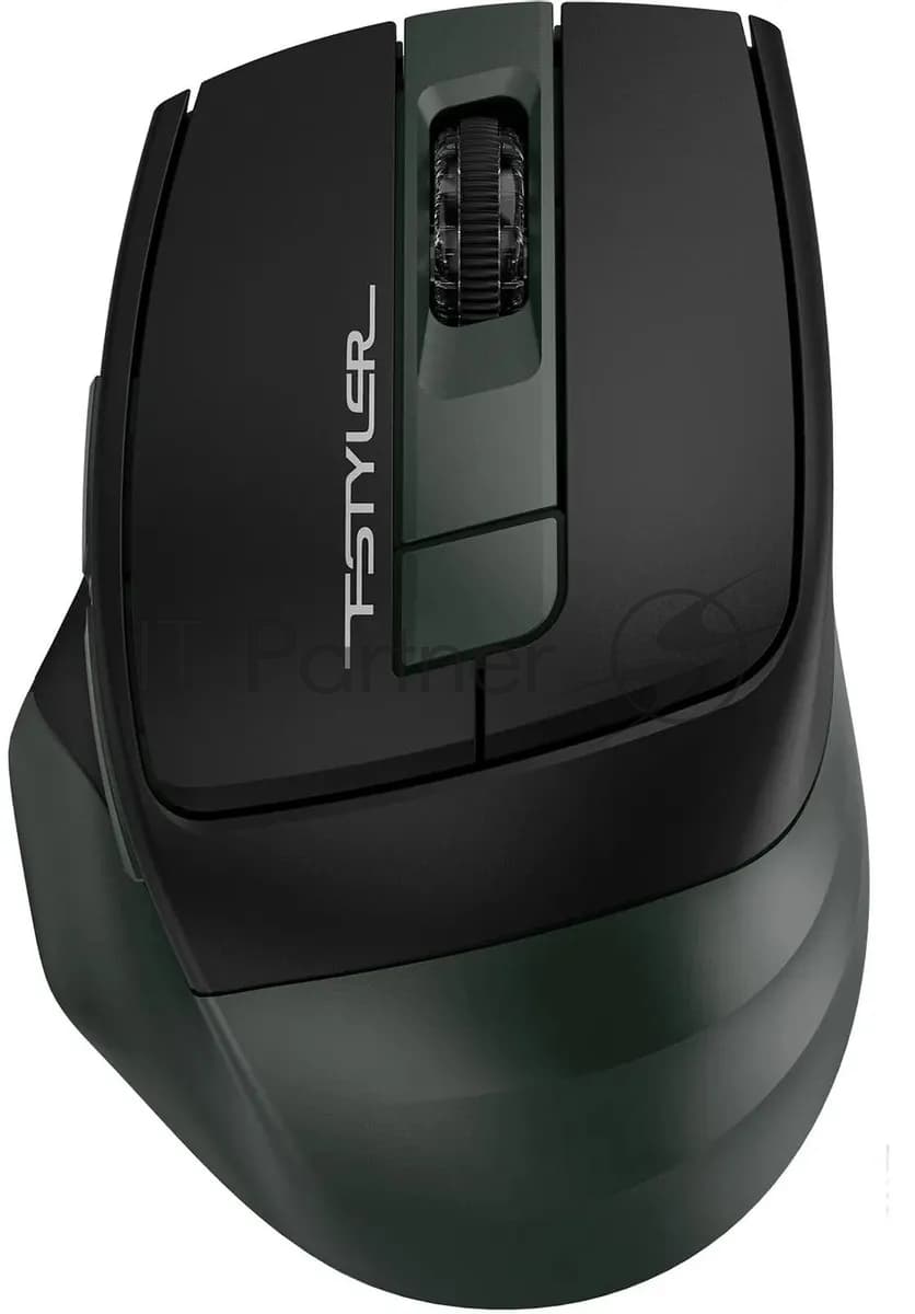 Мышь A4Tech Fstyler FB35S темно-зеленый/черный оптическая 2000dpi беспров. BT/Radio USB для ноутбука 5but (FB35S USB MIDNIGHT GREEN)