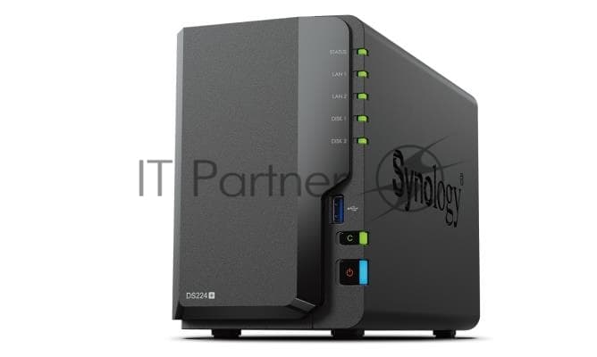 СХД настольное исполнение SYNOLOGY 2BAY NO HDD DS224+