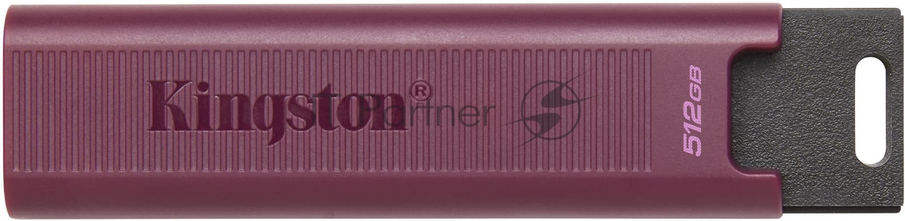 Флеш Диск Kingston 512Gb DataTraveler Max DTMAXA/512GB USB3.2 черный/бордовый