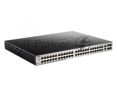 Коммутатор D-Link DGS-3130-54PS/B2A, PROJ L2+ Managed Switch with 48 10/100/1000Base-T ports and 2 10Gbase-T ports and 4 10Gbase-X SFP+ ports (48 PoE ports 802.3af/802.3at (30 W), PoE Budget 370W, PoE Budget wit