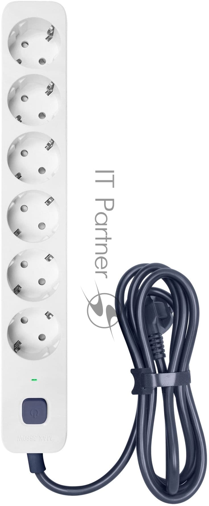 Powercom Сетевой фильтр SP-06W 1,8 м 1.8м (6 розеток) белый/серый (коробка)
