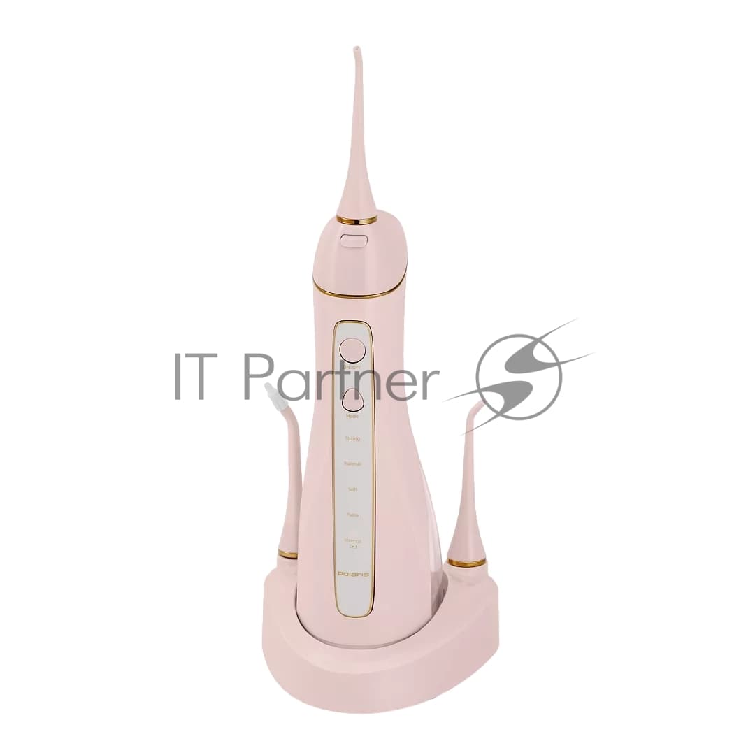 Ирригатор Polaris PWF 0201 розовый, от аккумулятора, 220 мл, 5 режимов
