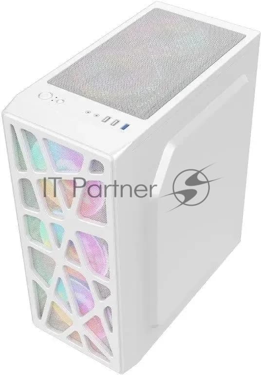 Корпус Formula Mana белый без БП ATX 4x120mm 2xUSB2.0 1xUSB3.0 audio bott PSU