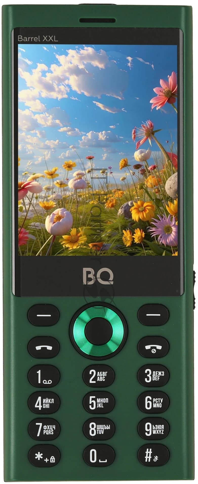 Мобильный телефон BQ 3598 Barrel XXL зеленый/черный