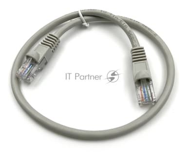 Патч-корд Buro UTP 4 пары cat.5e CCA molded 0.25м серый RJ-45 (m)-RJ-45 (m) (упак.:1шт)