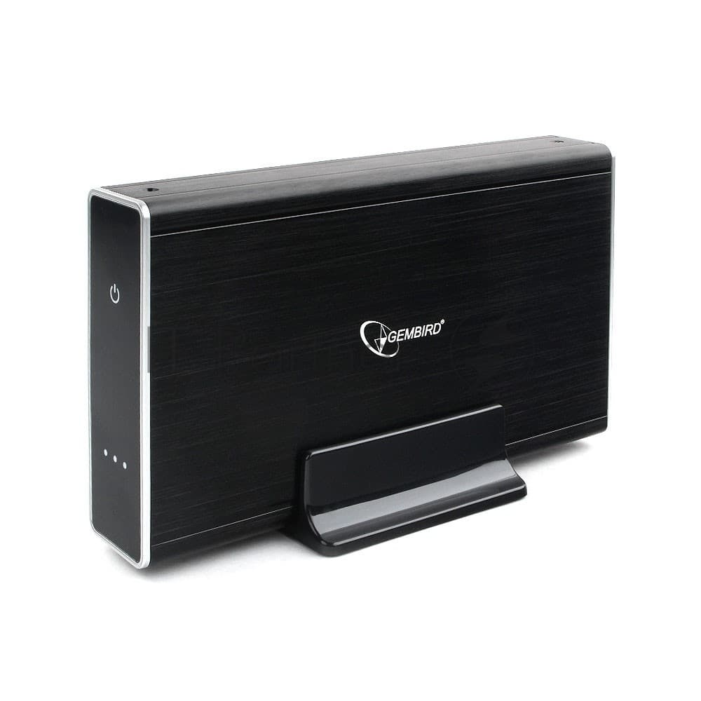 Внешний корпус USB 3.0 для 3.5" HDD/SSD Gembird EE3-U3S-1, порт Type-A, SATA III, металл, черный, коробка