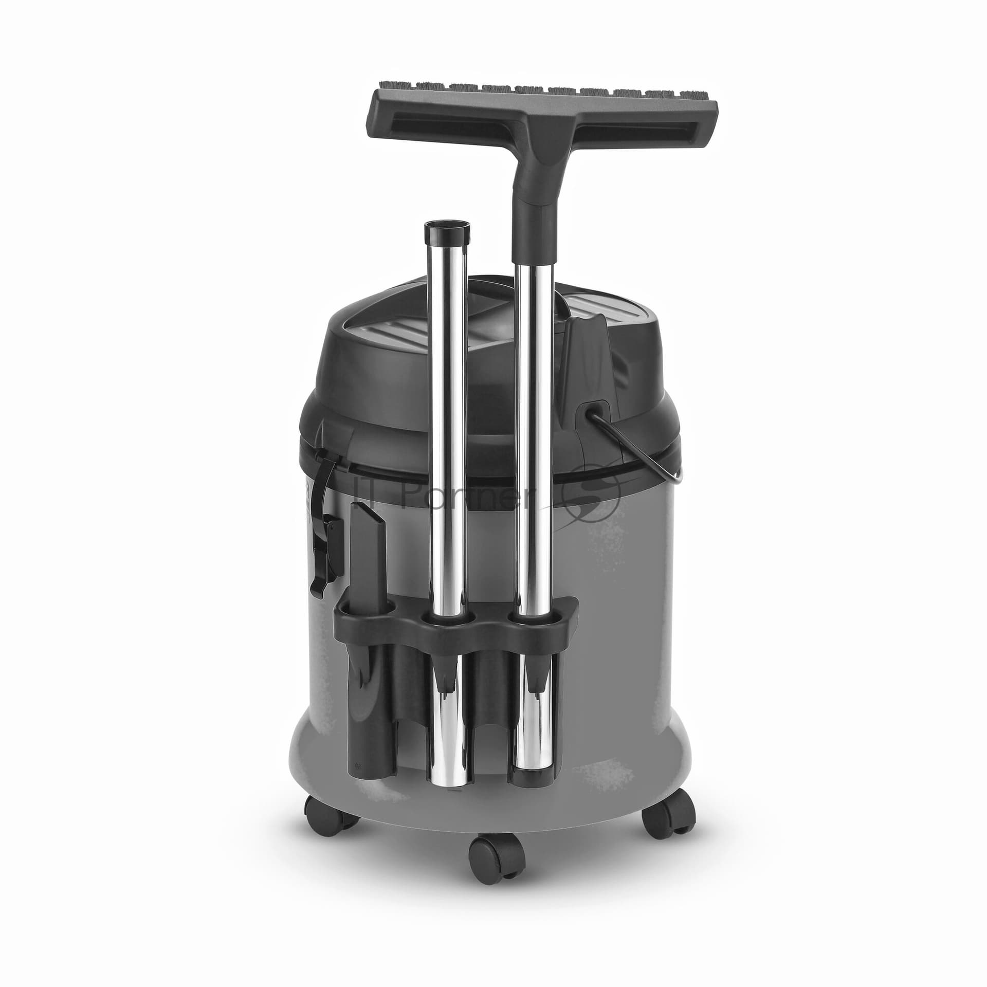 Строительный пылесос Karcher NT 27/1 серый, 1380 Вт, уборка сухая/сбор воды, пылесборник мешок/контейнер, 27 л