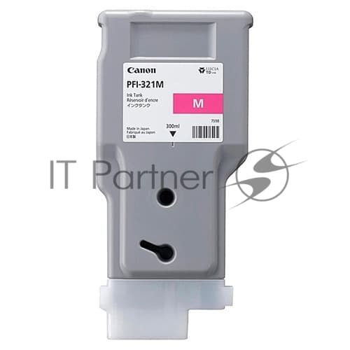 Картридж струйный Canon INK TANK PFI-321 MAGENTA пурпурный (300 мл) для Canon imagePROGRAF TM-250, TM-255, TM-350, TM-355