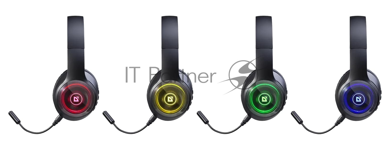Гарнитура Defender FreeMotion B400 чёрный, беспроводная, Bluetooth, до 32 ч, подсветка