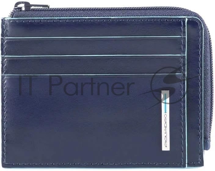 Чехол для кредитных карт Piquadro Blue Square PP4822B2R/BLU2. натур.кожа, синий