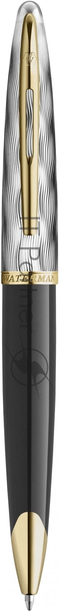 Ручка шариков. Waterman Reflections of Paris Carene DeLuxe (2200946) Black GT M син. черн. подар.кор.