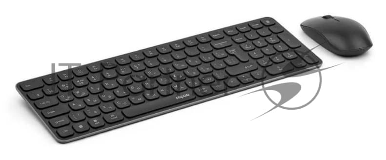 Клавиатура + Мышь, Rapoo, 9320M,Беспроводная2.4G,Bluetooth4.0, 5.0
