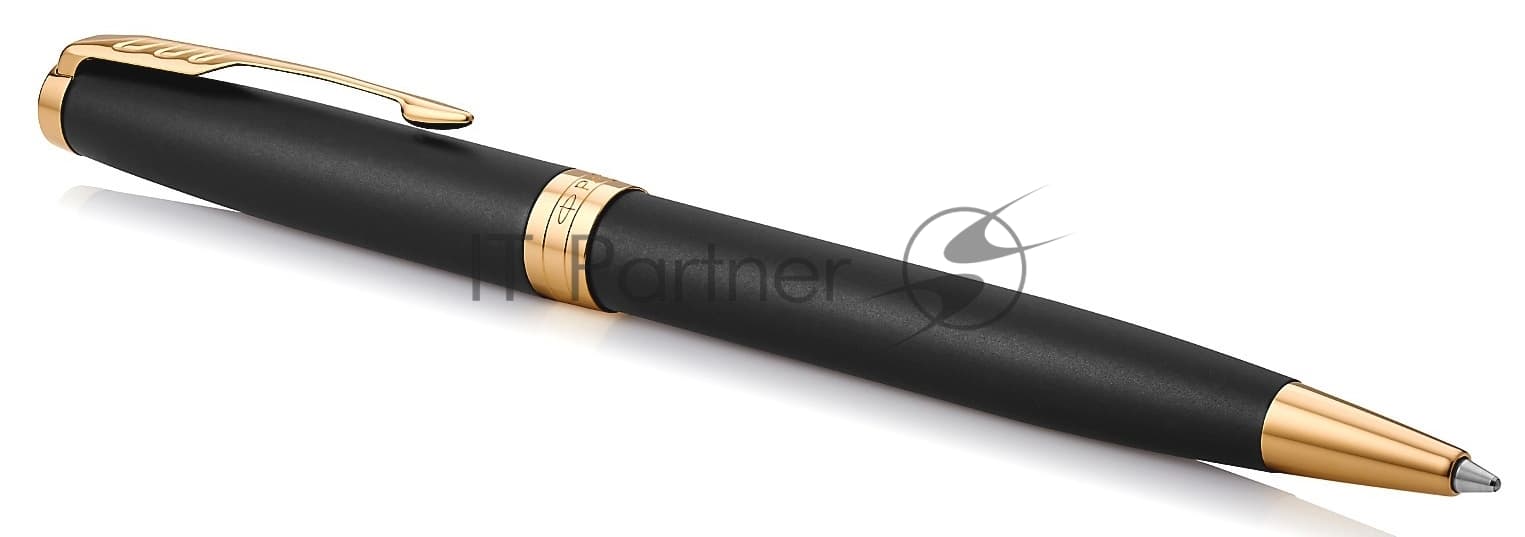 Ручка шариковая Parker Sonnet Core K528 (CW1931519) Matte Black GT M, черные чернила, подарочная коробка
