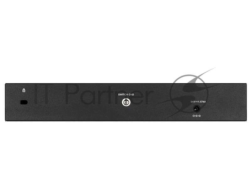 Коммутатор D-Link Управляемый L2 PoE-коммутатор, 8x1000Base-T PoE, 2x1000Base-X SFP, PoE-бюджет 65 Вт, защита от статического электричества до 6 кВ, CLI