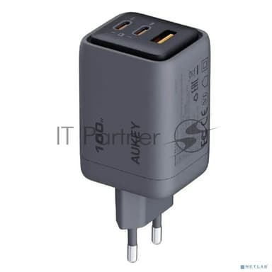 Сетевое зарядное устройство Aukey Comet Mix 100W серый