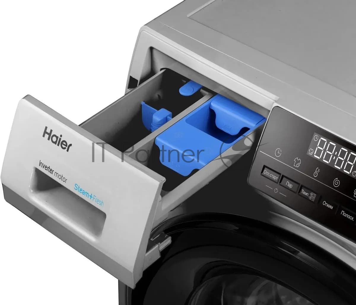 Стиральная машина Haier HW90-BP14929BS серебристый, загрузка фронтальная 9 кг, 1400 об/мин, класс: A+++