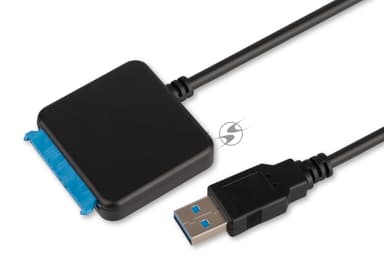 Адаптер USB3.2 Gen1 на SATA 2.5"/3.5" HDD/SSD Cablexpert A-USB3-SATA3-3.5, доп. питание 12V/2A, Sata3, 5 Гбит/с, длина 0.4м, пакет