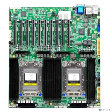 Материнская плата серверная Gooxi G2DERO-B-PK2, 2xSP3, AMD EPYC, 16xDDR4, 2xMiniSAS HD, 1xM.2, 4xPCIe 4.0 x16, 6xPCIe 4.0 x8, 1xVGA, 2x1Gb LAN, 2xUSB-A 5Gbps, 1x3.5 мм, 7.1, E-ATX