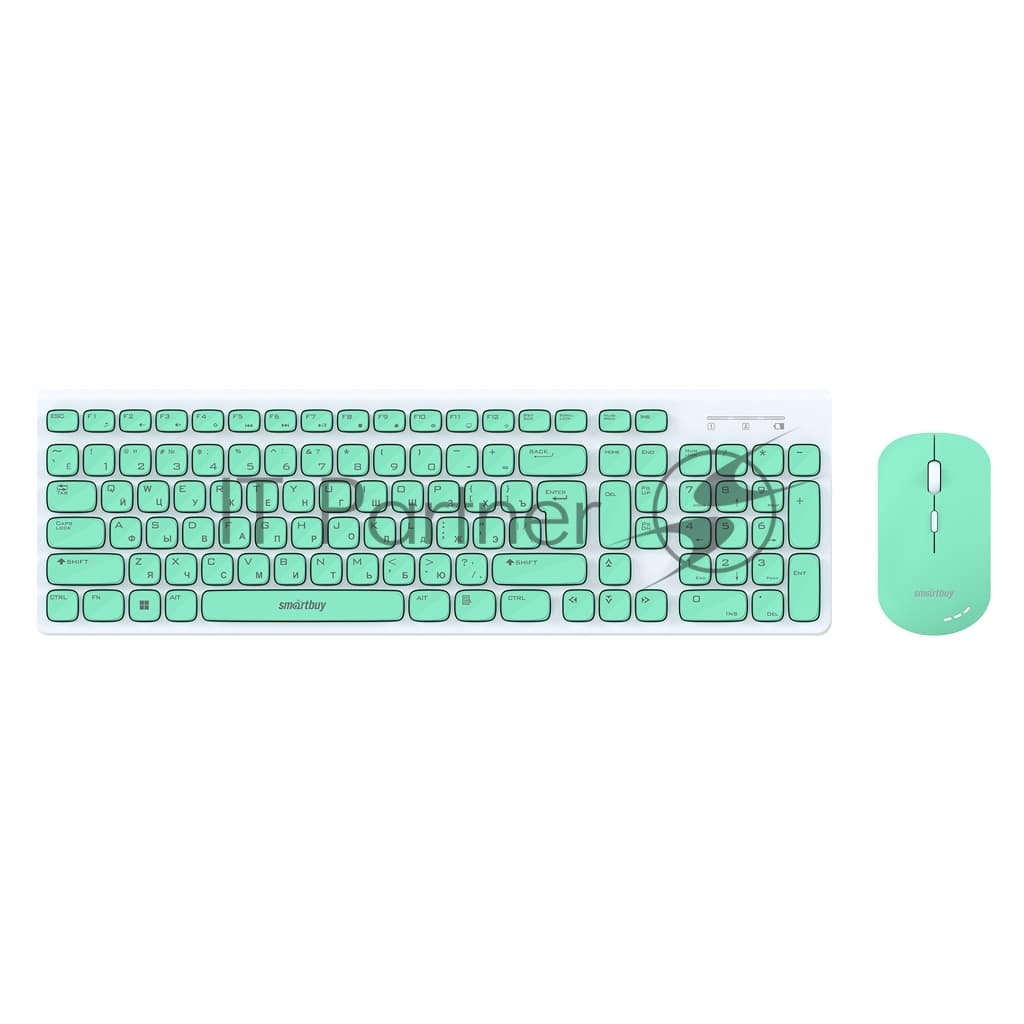 Комплект клавиатура+мышь Smartbuy (SBC-250288AG-WG) ONE 250288AG бело-зеленый