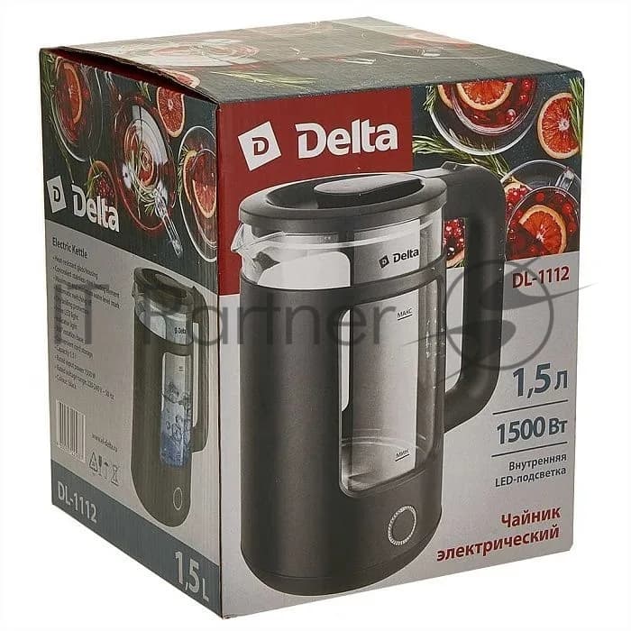 Чайник электрический Delta DL-1112 черный