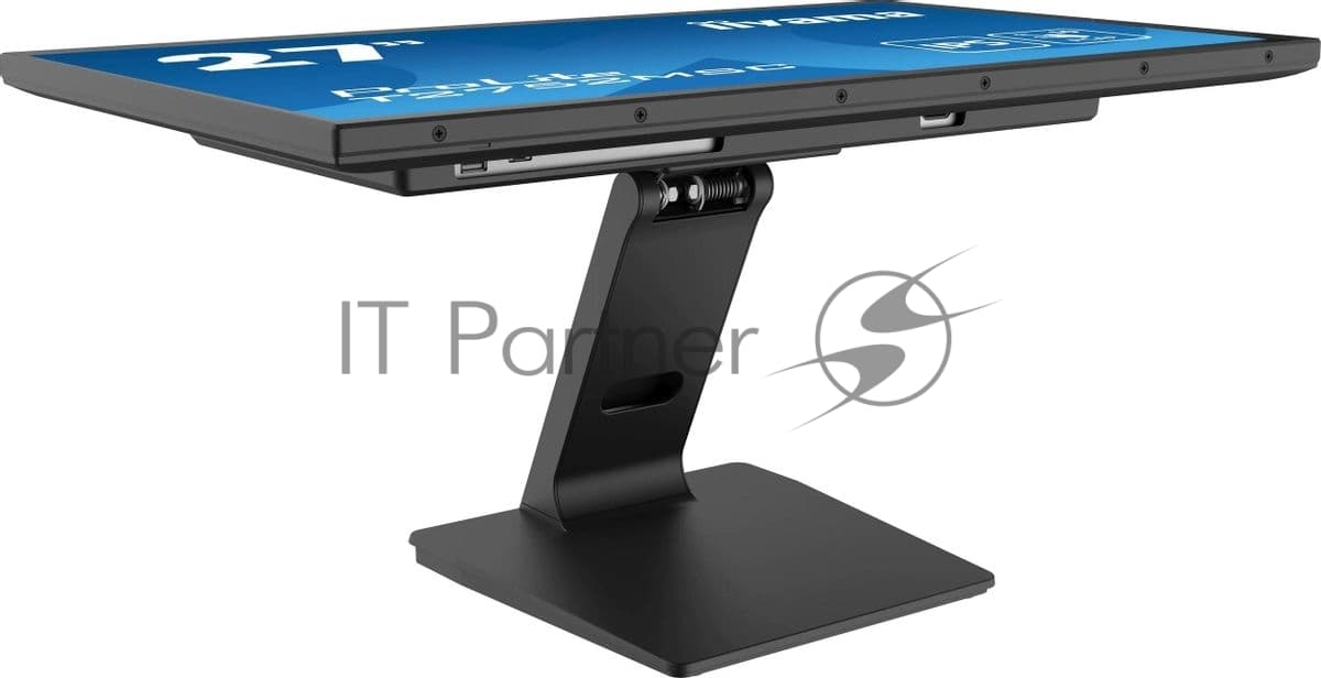 Монитор 27" Iiyama ProLite T2752MSC-W1 IPS 1920x1080, 60 Гц, 5 мс, 16:9, 400 кд/м², HDMI 2.0, DP 1.2, 3.5 Jack, USB Hub (2x USB 3.0), динамики (2x1 Вт), сенсорный экран, черный