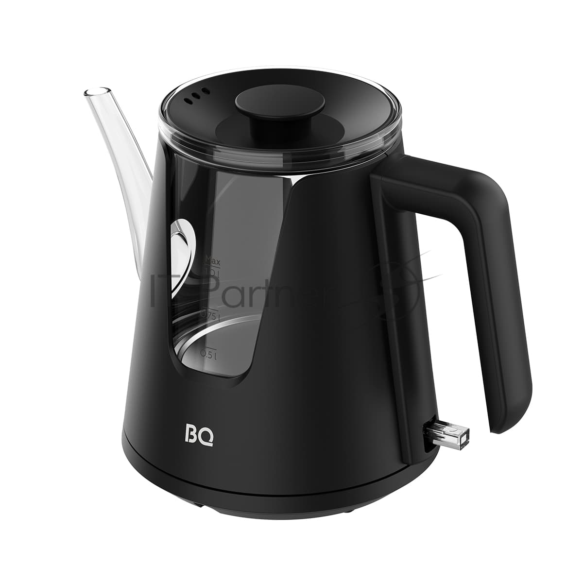 Чайник электрический BQ KT0046DW черный, 2200 Вт, 1л