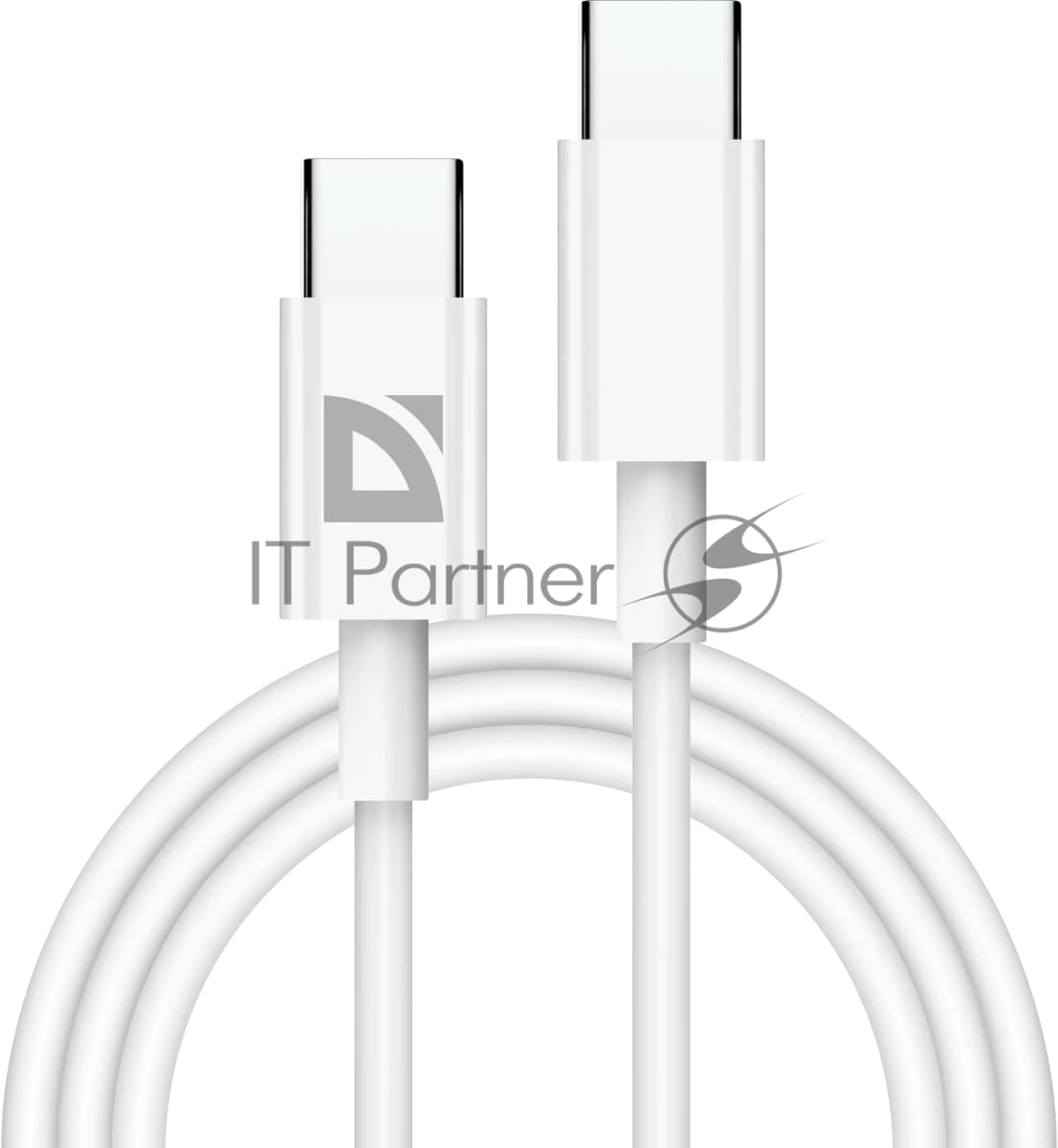 Defender USB кабель F182 TypeC-TypeC 1м, 30 Вт, PD,TPE,белый, пакет
