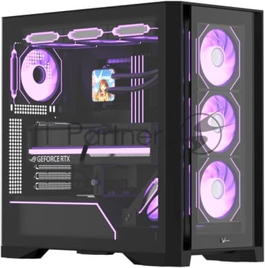 Компьютерный корпус AeroCool/Formula Air Power G8 Floe черный без БП ATX 2xUSB 3.0 1xUSB3.1 audio bott PSU