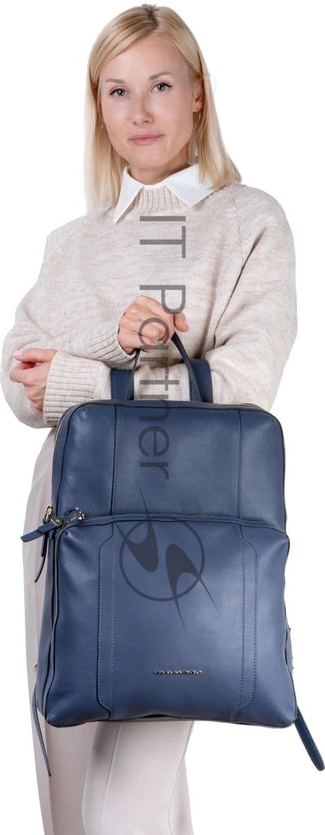 Рюкзак женский Piquadro Circle CA6216W92/BLU4 синий натур.кожа