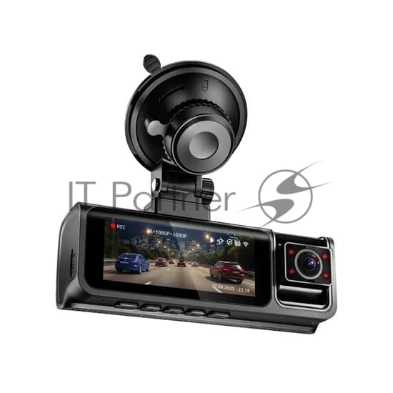Видеорегистратор TrendVision Phantom 3CH GPS черный 1440x2560 1440p 170гр. GPS SA230D