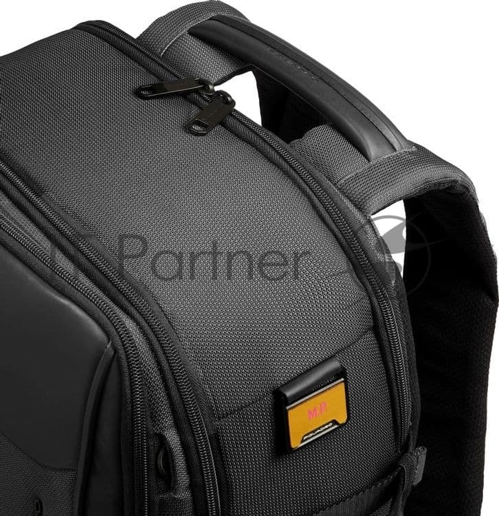 Рюкзак мужской Piquadro Lyss CA6929S143BM/N черный полиэстер/натур.кожа