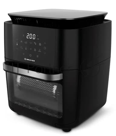 Аэрогриль BRAYER BR2053 черный, 1800 Вт, 12 л, сенсор, 10 программ