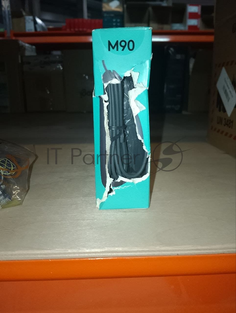 (Поврежденная упаковка) Мышь проводная Logitech M90 Grey (USB1.1, оптическая, 1000dpi, 2but) (910-001793)