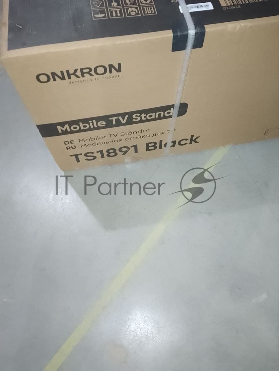 (Поврежденная упаковка) Стойка мобильная для ТВ ONKRON TS1891 черный (max VESA 800x600 мм., напольная, max 100 кг) (TS1891-B)