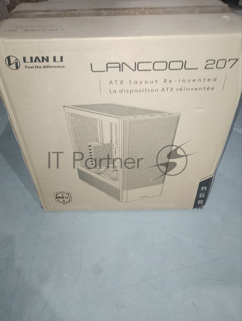 (Поврежденная упаковка) Корпус LIAN LI MidTower LANCOOL 207RX черный (ATX, без БП, 2xUSB3.0+USB3.2, 2x120mm+2x140mm ARGB) (G99.LAN207RX.00)