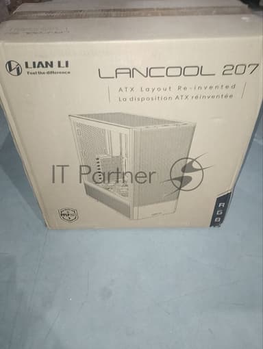 (Поврежденная упаковка) Корпус LIAN LI MidTower LANCOOL 207RX черный (ATX, без БП, 2xUSB3.0+USB3.2, 2x120mm+2x140mm ARGB) (G99.LAN207RX.00)