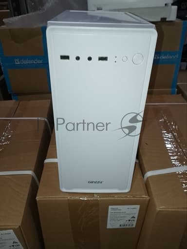 (Поврежденный товар) Корпус MiniTower Ginzzu B185 White mATX,2xUSB2.0, белый,w/o PSU, w/o fan (Ginzzu B185_(Поврежденный товар) 004885)