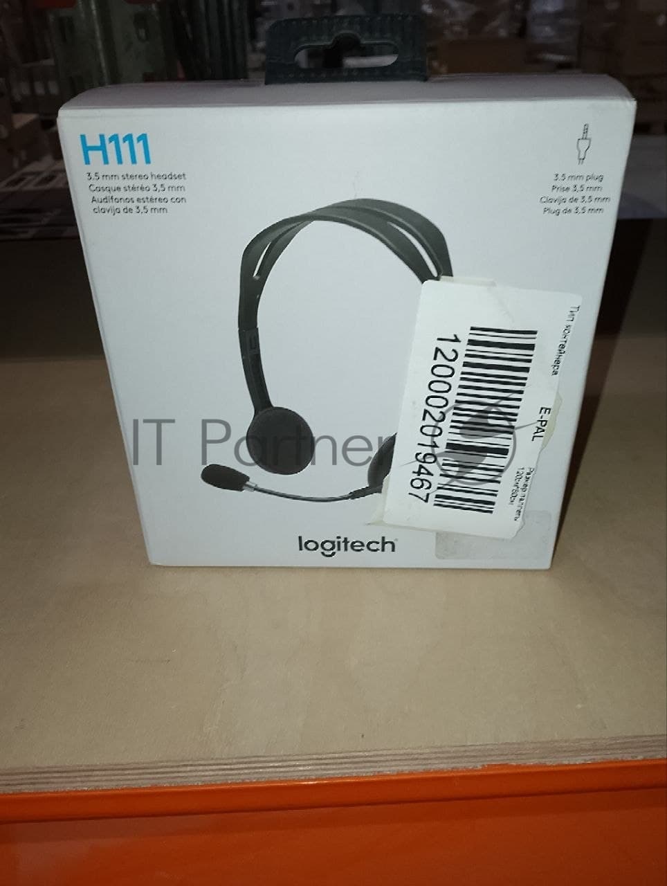(Поврежденный товар) Гарнитура проводная LOGITECH Headset H111 Stereo grey (1хJack 3.5mm, кабель 1.8м) (981-000588_(Поврежденный товар) 000450)