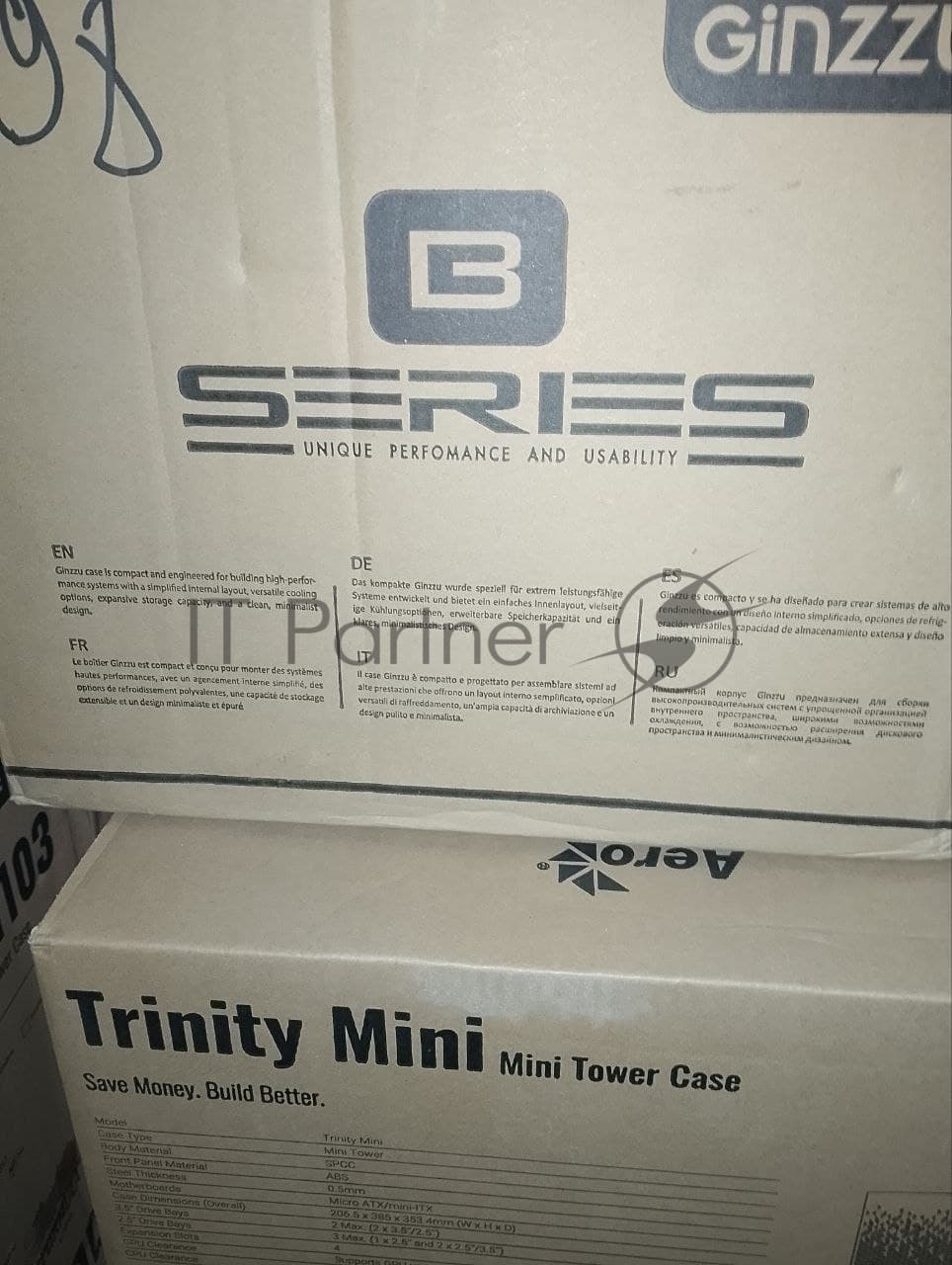 (Поврежденный товар) Корпус MiniTower Ginzzu B400, mATX, 2xUSB 2.0, черный,без БП, без вентиляторов (Ginzzu B400_(Поврежденный товар) 005259)
