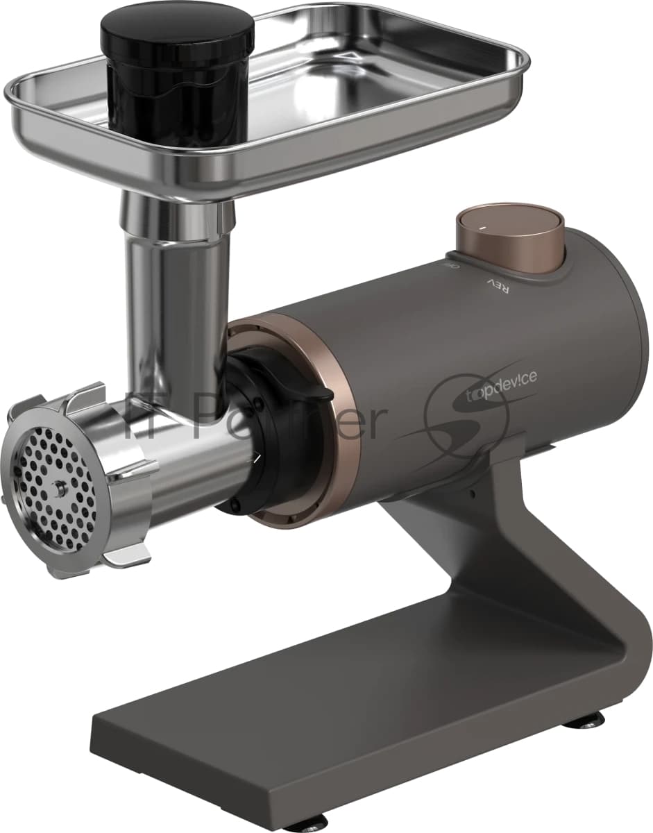 Мясорубка электрическая Topdevice TDMG100 капучиновый, 2000 Вт, 3 кг/мин, реверс, насадки - 7