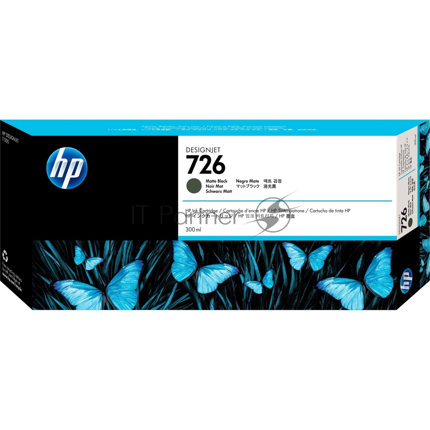 Картридж/ HP 726 300-ml Matte Black Ink Cartridge
