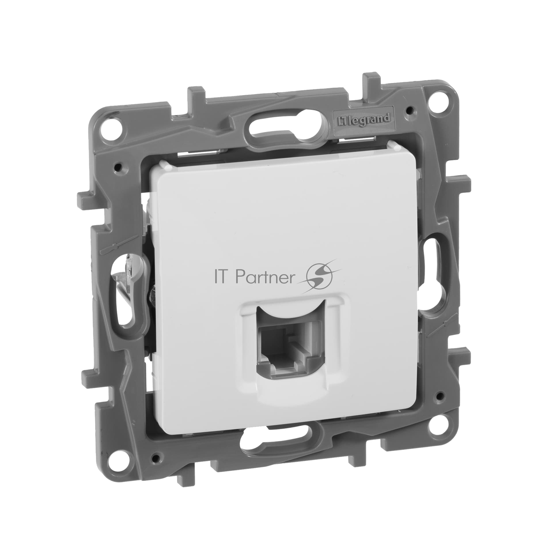 Розетка RJ11, бел. ETIKA Розетка RJ11, бел.